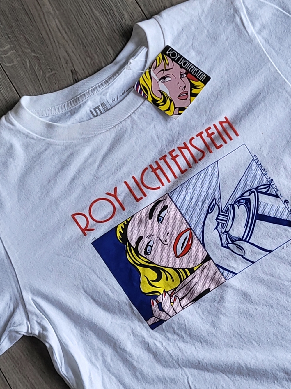 NWT Uniqlo UT Roy Lichtenstein Pop Art T-Shirt - "Girl"/"Spray Can" Size XS